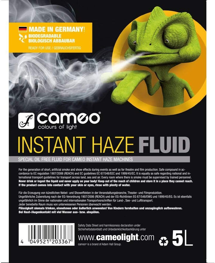 Cameo Light CLFIH5L Flüssigkeiten & Düfte5 Liter Instant Haze