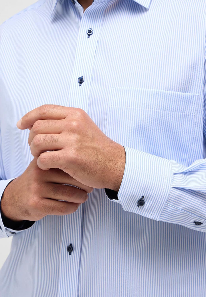 ETERNA Comfort Fit Hemd Business-Hemd Männer Baumwolle Langarm-Hemd Anzughemd Kent-Kragen bügelfrei