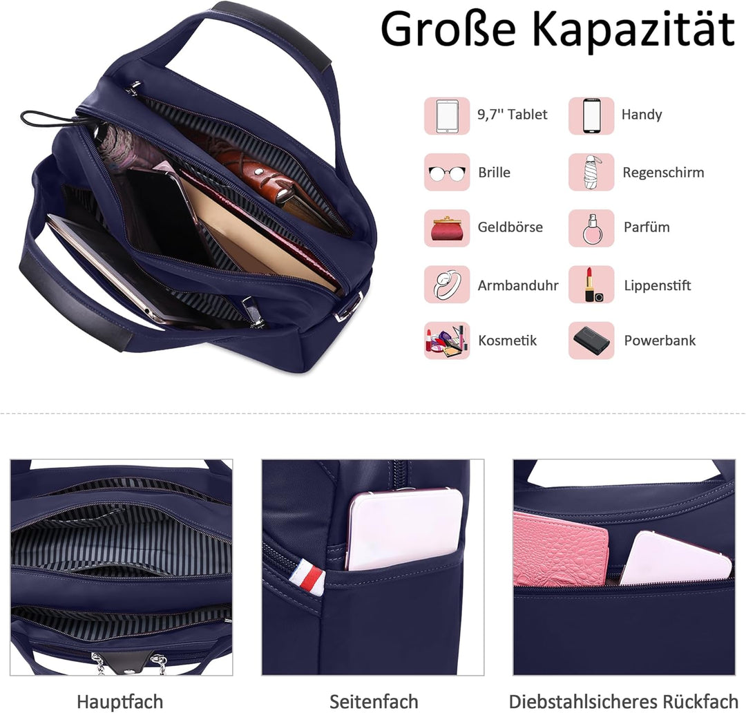 DORRISO Damen Umhängetasche Handtasche Mode Schultertasche Casual Umhängetaschen Reise Arbeit Lässig