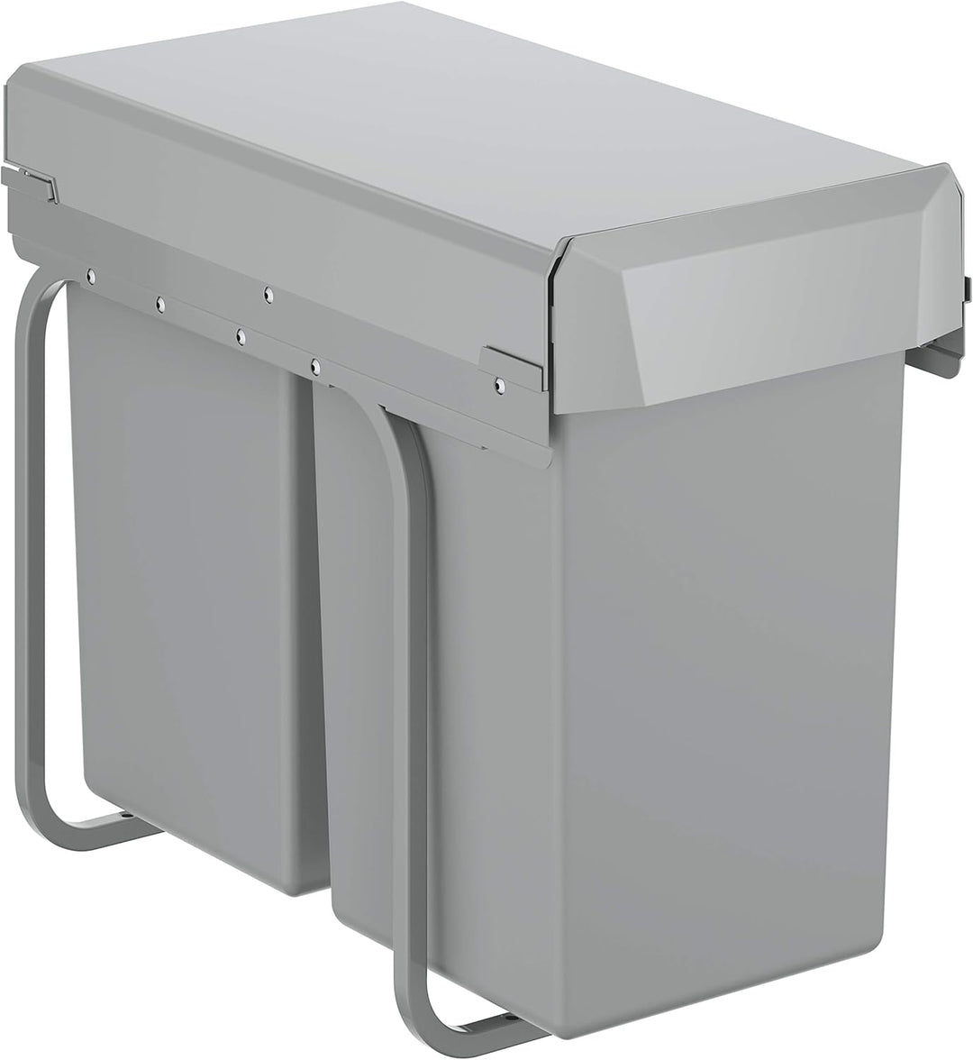 GROHE Blue Accessoires | Mülltrennsystem - Trennung 2-fach, 2 x 15 l | grau | 40855000 Trennung 2-fa