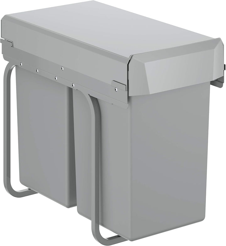 GROHE Blue Accessoires | Mülltrennsystem - Trennung 2-fach, 2 x 15 l | grau | 40855000 Trennung 2-fa