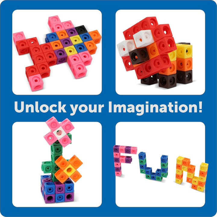 Learning Resources MathLink Builders - STEM-Entdecker, steckwürfel grundschule, rechenhilfe grundsch