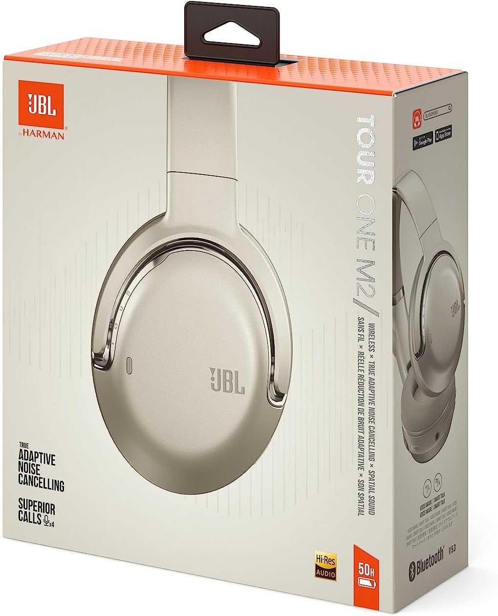 JBL Tour One M2 – Kabellose Over-Ear Kopfhörer – Bluetooth Kopfhörer mit Adaptivem Noise Cancelling