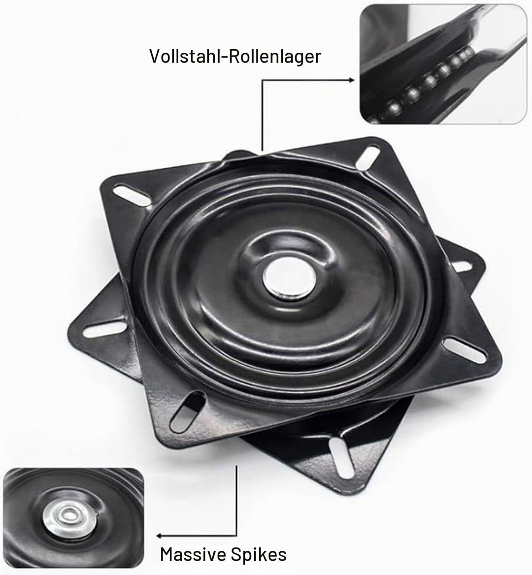 Universal Möbel Drehteller, Metall Möbel Drehteller, Drehbeschlag Schwerlast, 360° Grad Swivel Dreht
