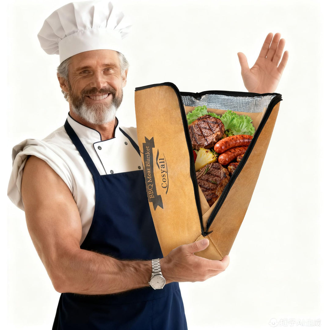 Grilldecke zum Ruhenlassen von Fleisch, Wiederverwendbare isolierte Grill-Ruhetasche für Rinderbrust