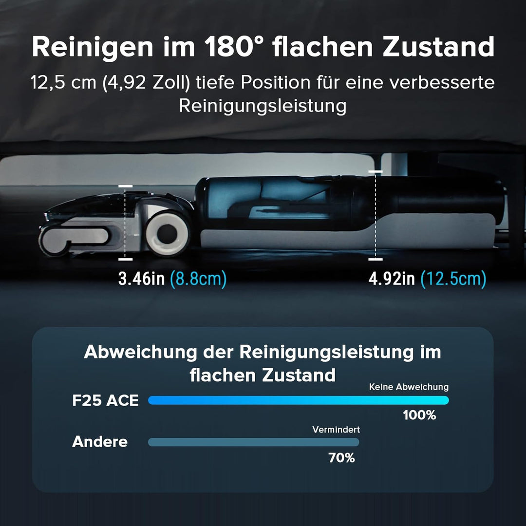 roborock F25 ACE Combo Nass Trockensauger, 5-in-1 Kabelloser Staubsauger, 20.000 Pa Absaugleistung,