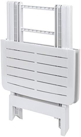 ACT Campingtisch Beistelltisch 43x45x50cm Weiss klappbar Kunststoff Klapptisch