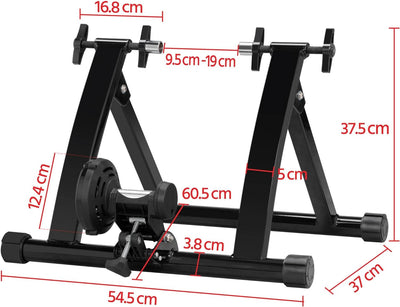 Yaheetech Rollentrainer Fahrrad magnetischer Fahrrad-Widerstandstrainer Indoor Fahrradtrainer mit 6