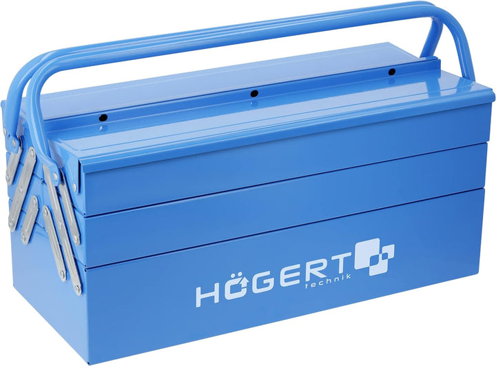 Högert Technik – Werkzeugkasten aus Metall für Werkzeug und Kleinteile - Werkzeugbox/Werkzeugkoffer