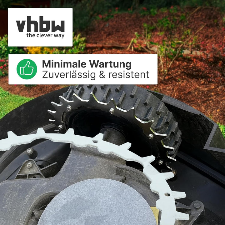 vhbw 2x Spikes kompatibel mit Gardena SILENO city 300 | 250 Smart, 400, 250 Mähroboter - Edelstahl,