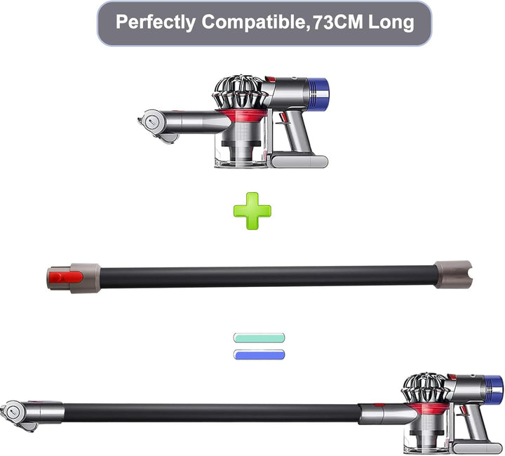 Ersatzteile Verlängerungsrohr für Dyson V7 V8 V10 V11 V15 Staubsauger, Saugrohr Länge 73 cm, Rohr Er
