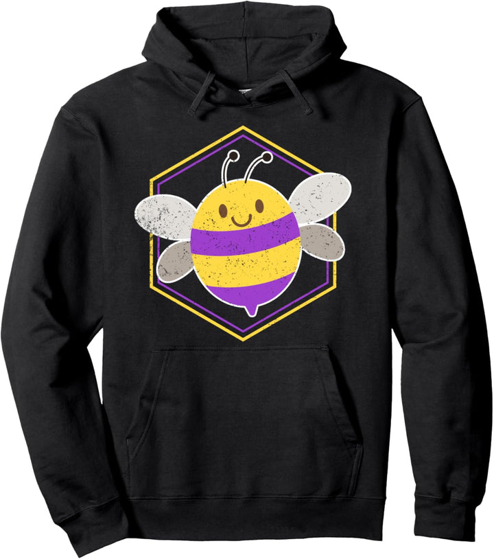 LGBTQ Gay Pride Queer Geschenk Süsses Nicht Binär Biene Pullover Hoodie