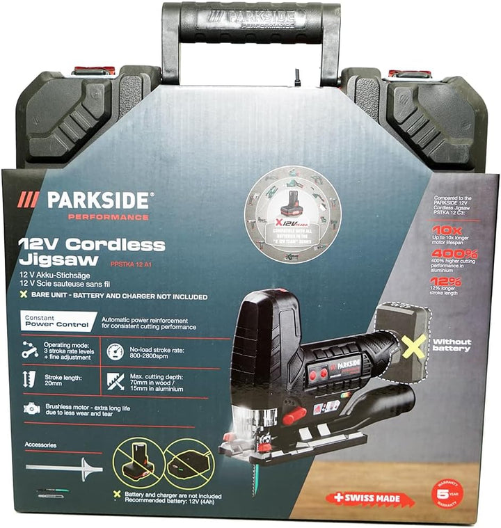 HEADNMORE Bundle - PARKSIDE PERFORMANCE® 12V Akku Stichsäge PPSTKA 12 + HEADNMORE® Schlüsselanhänger