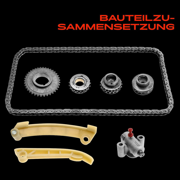 Frankberg Steuerkettensatz Kompatibel mit 9-3 YS3D 9-5 YS3E 900 II 90000 2.0L 2.3L 1989-2009 TC1036F