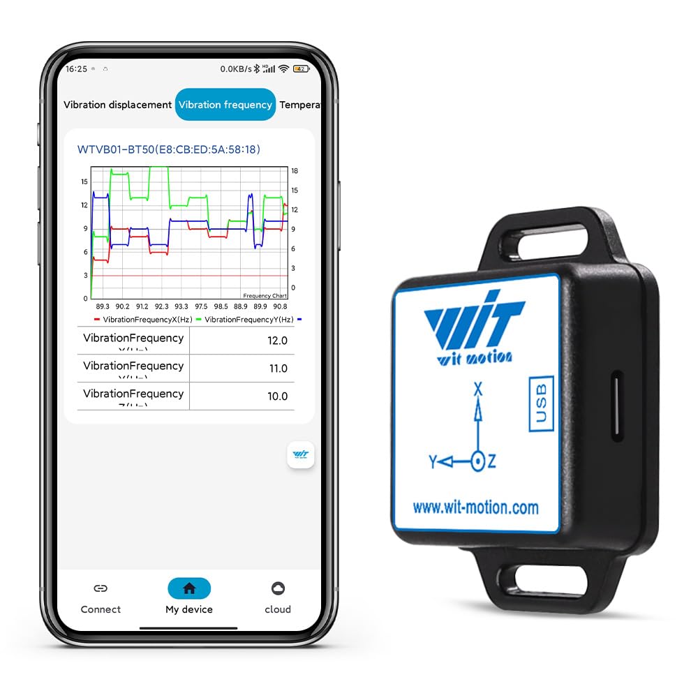 [Ble Trillingssensor] WTVB01-BT50 Ble Draadloze MPU6050 Multi-Connect Trillingssensor, 100Hz Uitgang