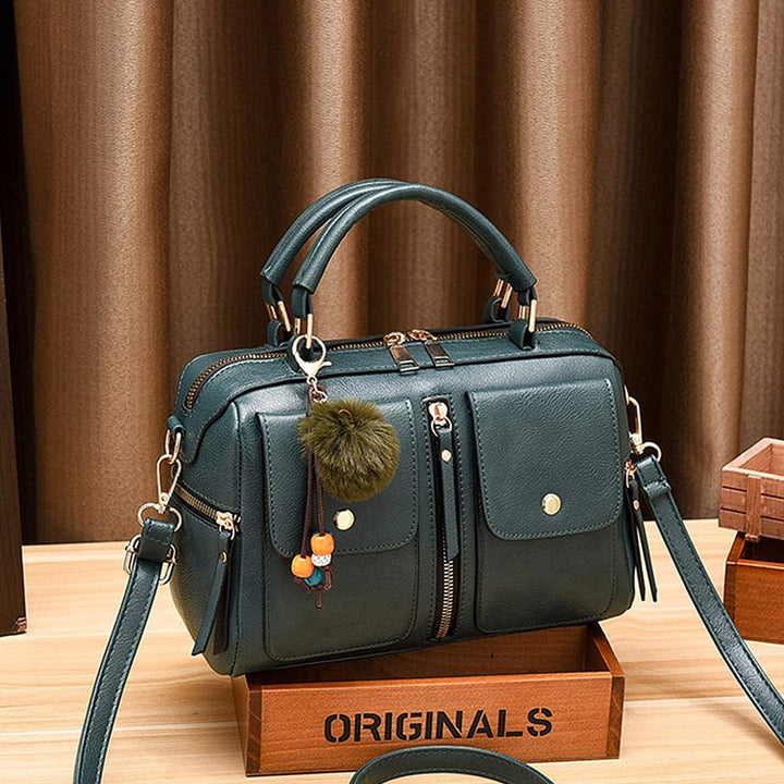 NICOLE & DORIS Damen Mode Handtaschen Modestil Kunstleder Tasche Reissverschluss Umhängetasche Damen