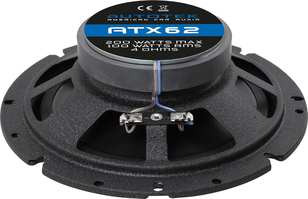 Autotek ATX 62 2-Wege Koaxial-Einbaulautsprecher 200W Inhalt: 1St.
