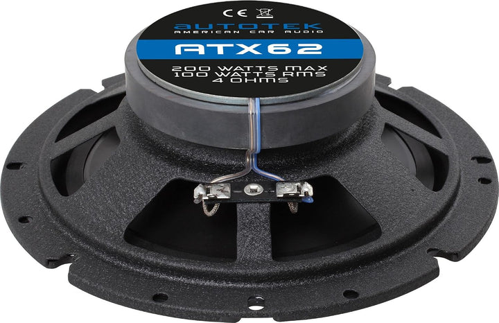 Autotek ATX 62 2-Wege Koaxial-Einbaulautsprecher 200W Inhalt: 1St.