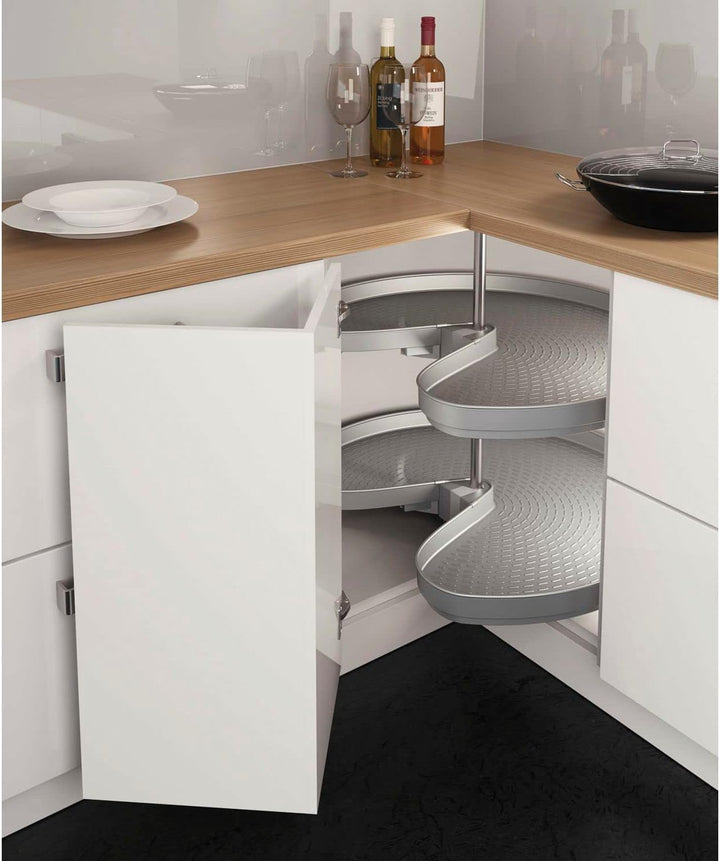 NINKA 5850.96 70962 ProArc 3/4 Kreis-Schwenkboden für Küchen Eckschrank, KB 800mm mit integrierter A