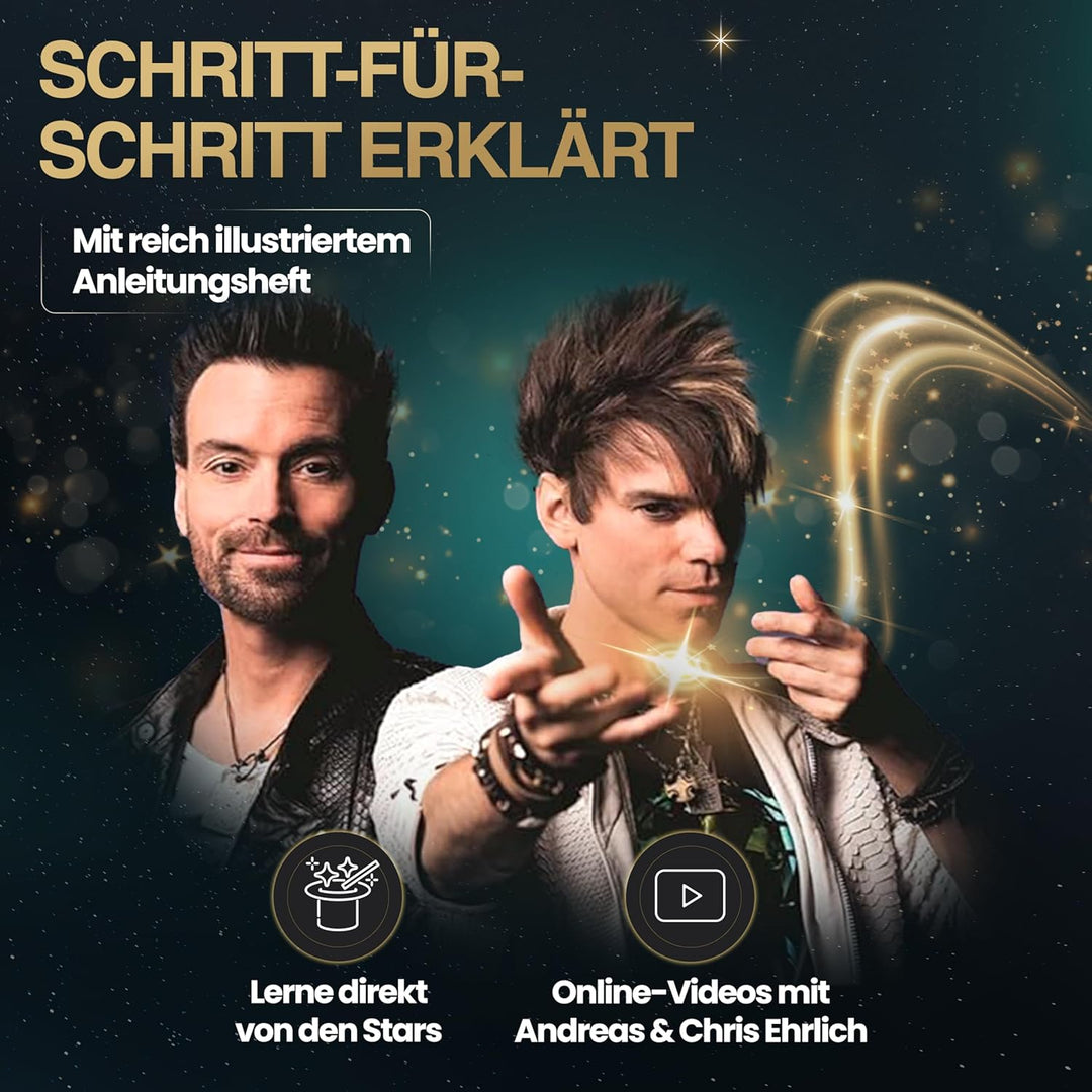 Ehrlich Brothers Adventskalender 2024 - Weihnachtskalender der Magie mit 24 Zaubertricks für Kinder