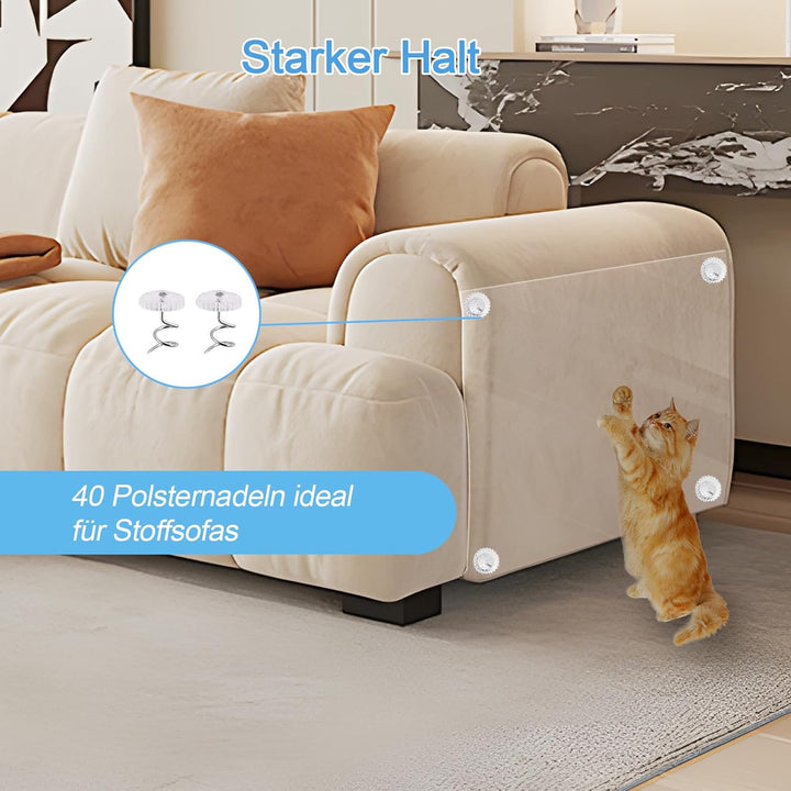 30 x 500CM Kratzschutz Sofa Katze, Anti Kratz Folie Für Katzen, Klebefolie Transparent, Zum Schutz v