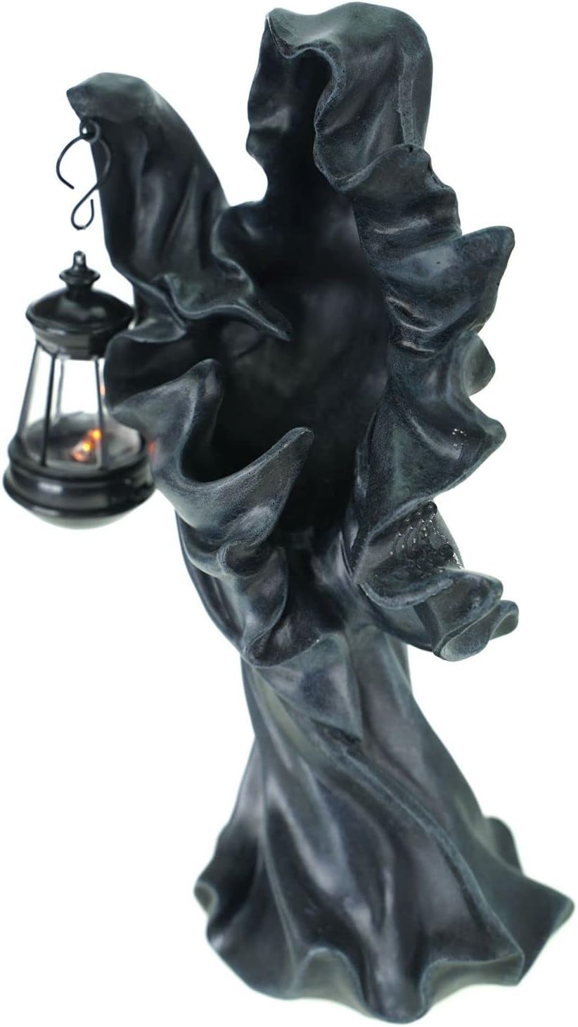 VOGLER Joh. Vogler GmbH Dekofigur Grim Reaper mit LED Laterne Figur 27 cm Tod Gothic Skulptur