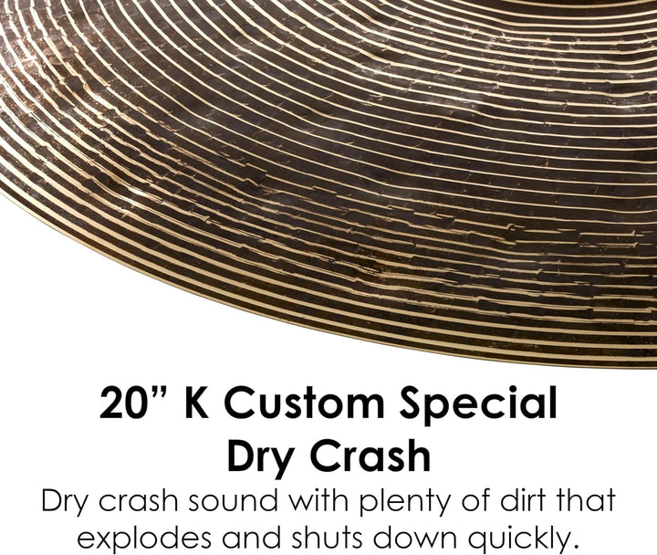 Zildjian K Custom Series - 20" Special Dry Crash Cymbal 20 Zoll Special Dry Crash, 20 Zoll Special D