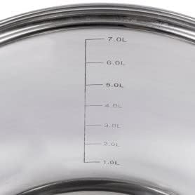 RESTO Edelstahltopf 24 cm - Suppentopf, Universaltopf 7 l - Schmortopf mit Deckel - Topf für alle He