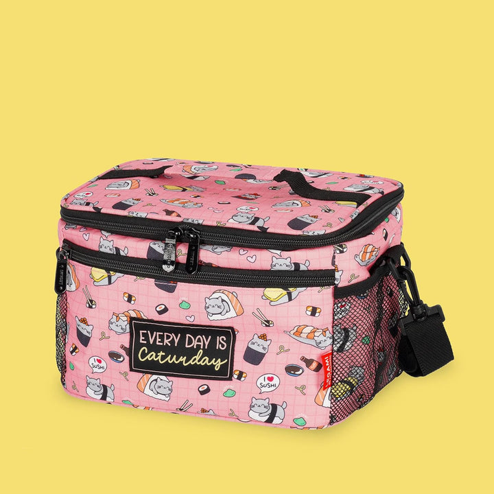 Legami - Lunchbag für das Mittagessen, Thema Sushi Cat, Lunchbag für das Mittagessen, grosses Fassun