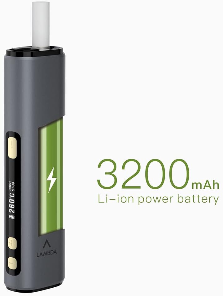 LAMBDA i8 HNB Heat-not-burn-Geräte, Berührungslose Elektromagnetische Induktionsheizung, OLED 3200mA