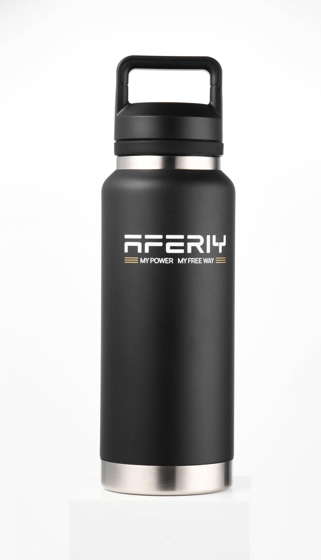 AFERIY Isolierflasche, Schwarz, 1100 ml, 37 oz