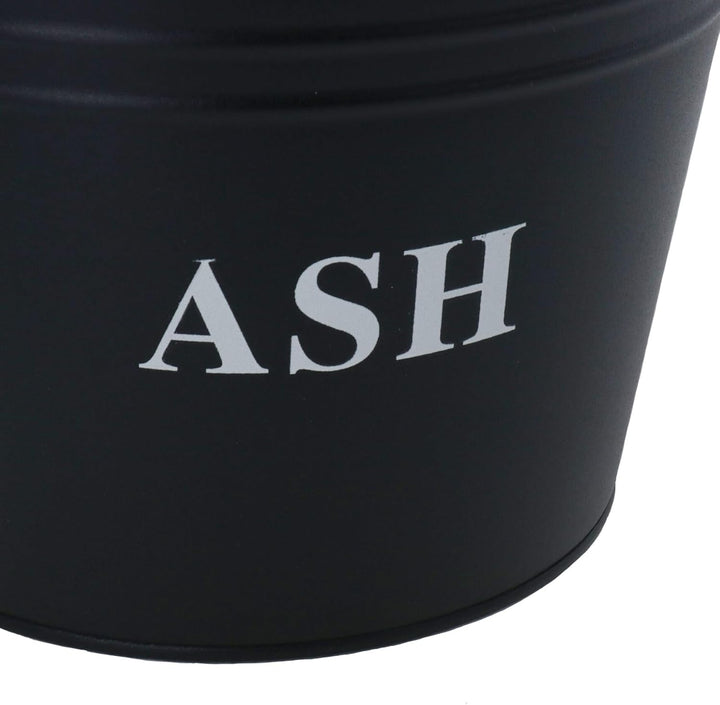 AB Tools Aschekübel aus Metall, 12 l, Deckel mit Deckel, Kamin, Kamin Mülleimer, Scuttle Halter, Koh