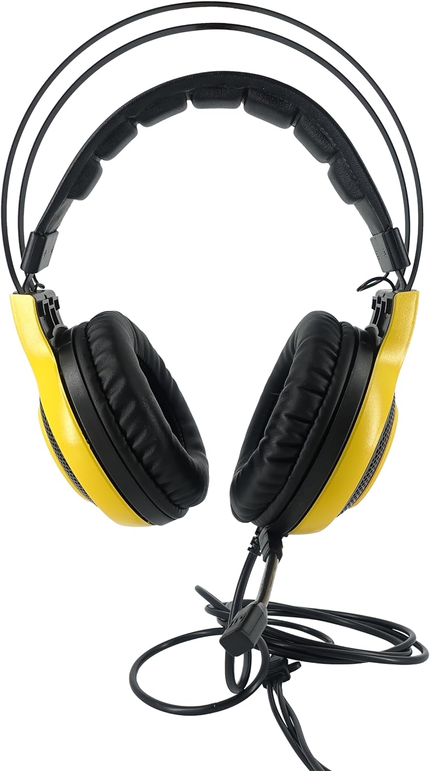 TEKNOFUN Dragon Ball Z Gaming Kopfhörer mit Mikrofon, Gelb