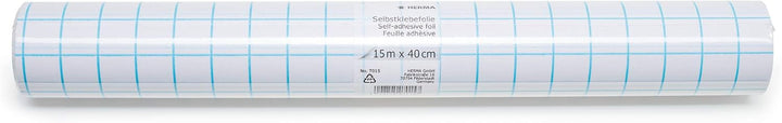 HERMA 7015 Buchschutzfolie selbstklebend transparent, 15 m x 40 cm, reiss- & wasserfest Bucheinschla