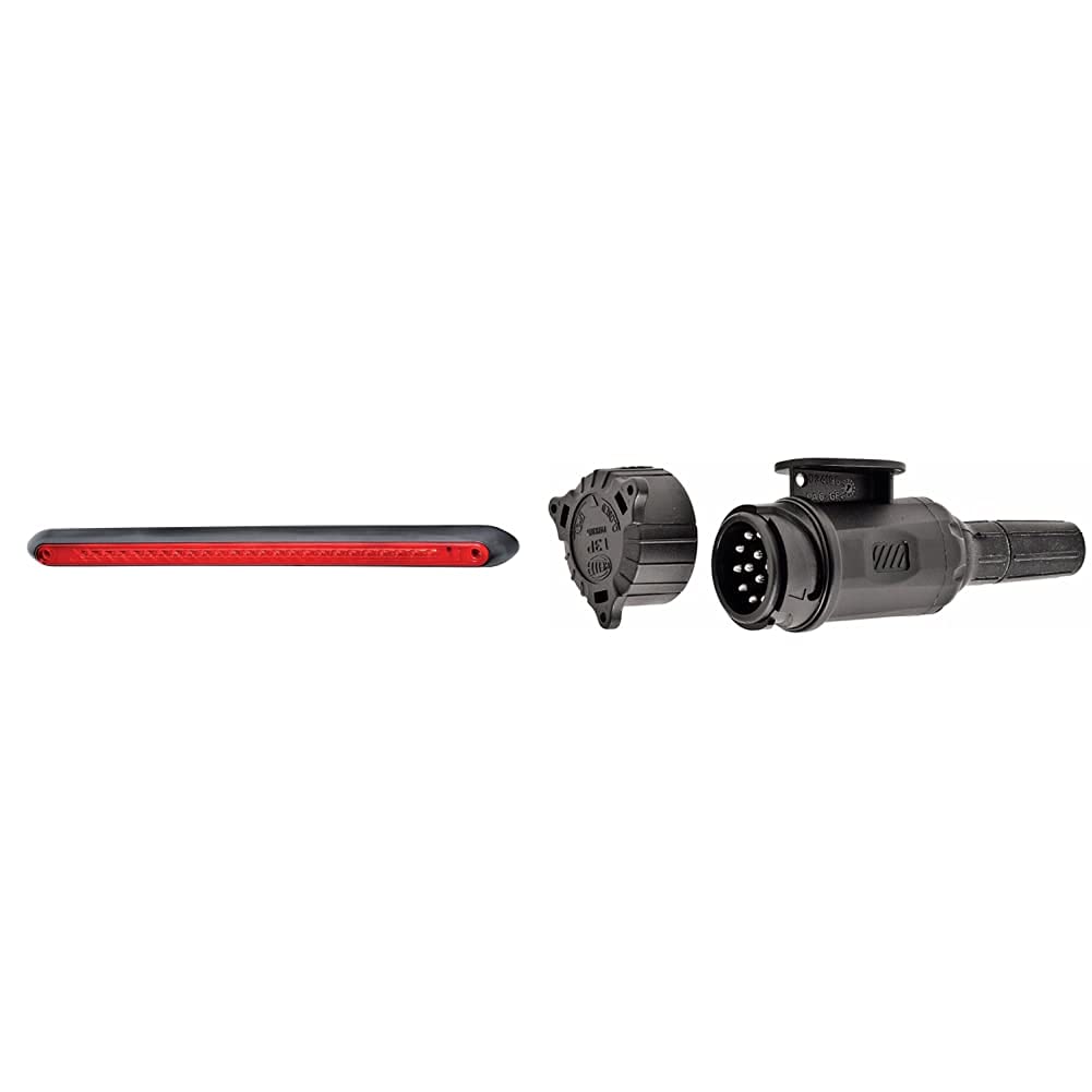 Hella 2DA 357 015-001 Bremsleuchte - Valuefit - LED - 12V - Einbau & 8JA 005 951-041 Stecker - 12V -