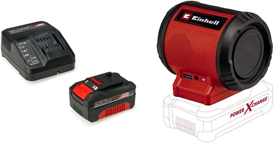 Original Einhell Starter Kit 4,0 Ah Akku und Ladegerät Power X-Change (Li-Ion, 18 V, 75 min Ladezeit