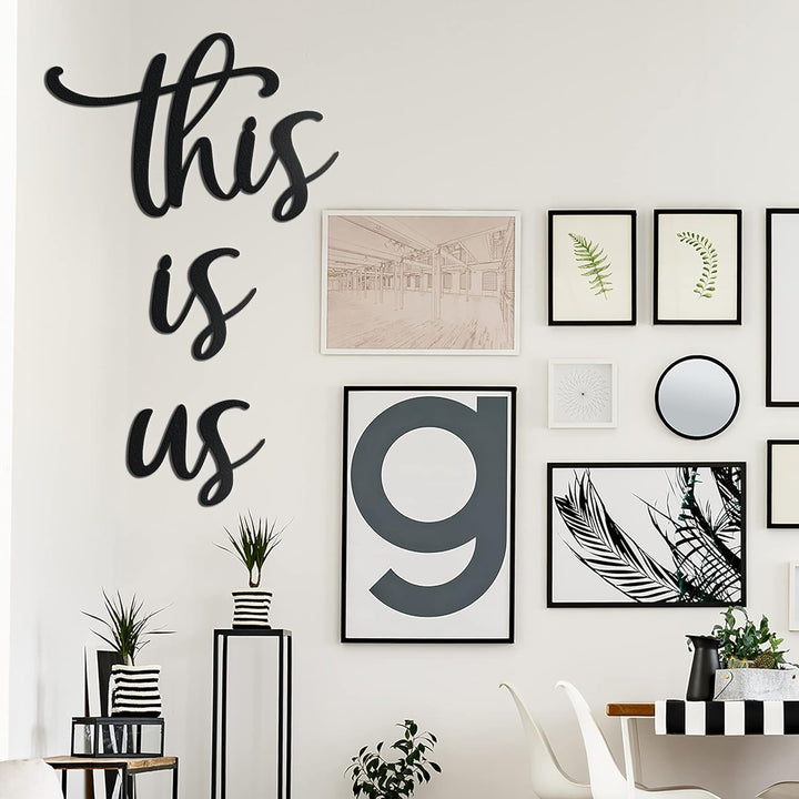Vivegate This Is Us Wanddekoration - This Is Us Schilder Home Decor Metalldekorationen für Zimmer Gr