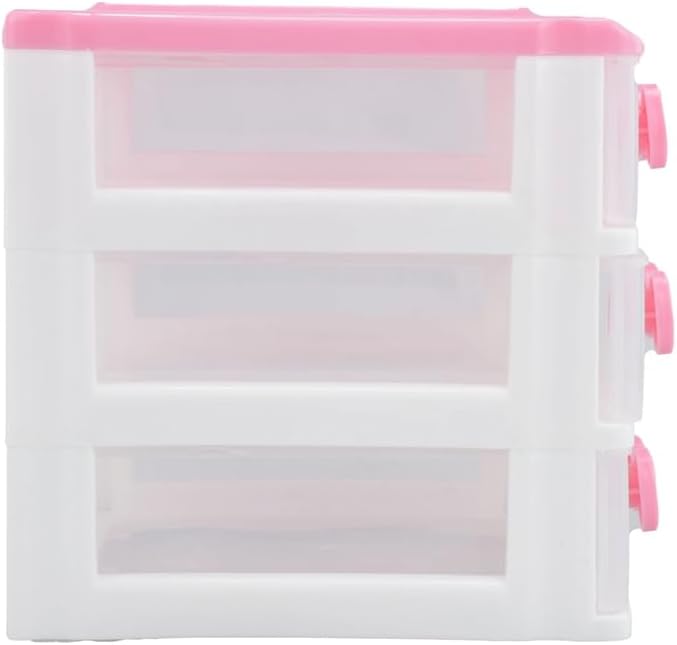 Schöne Mädchen rosa Farbe Kawaii &amp; niedliche Desktop-Schublade Aufbewahrungsbox Empfänger Organizer