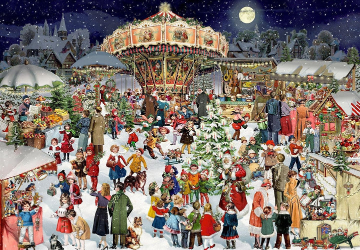 Puzzle-Adventskalender – Nostalgischer Weihnachtsmarkt, Kalender