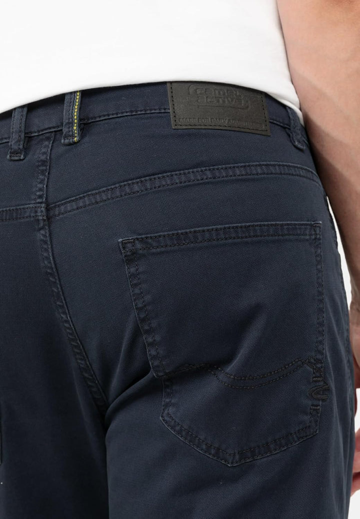 camel active Herren Relaxed Fit 5-Pocket Hose 35W / 32L Night Blue, 35W / 32L Night Blue