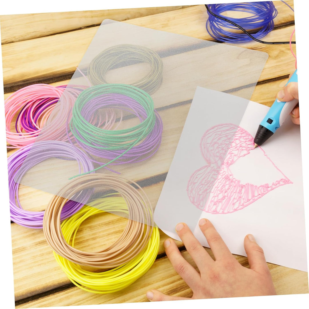 Dicke PVC 3D-zeichenmatte 10 Stück Transparent Kunststofffolien Für 3D-Stift Zeichnungen Kreative An
