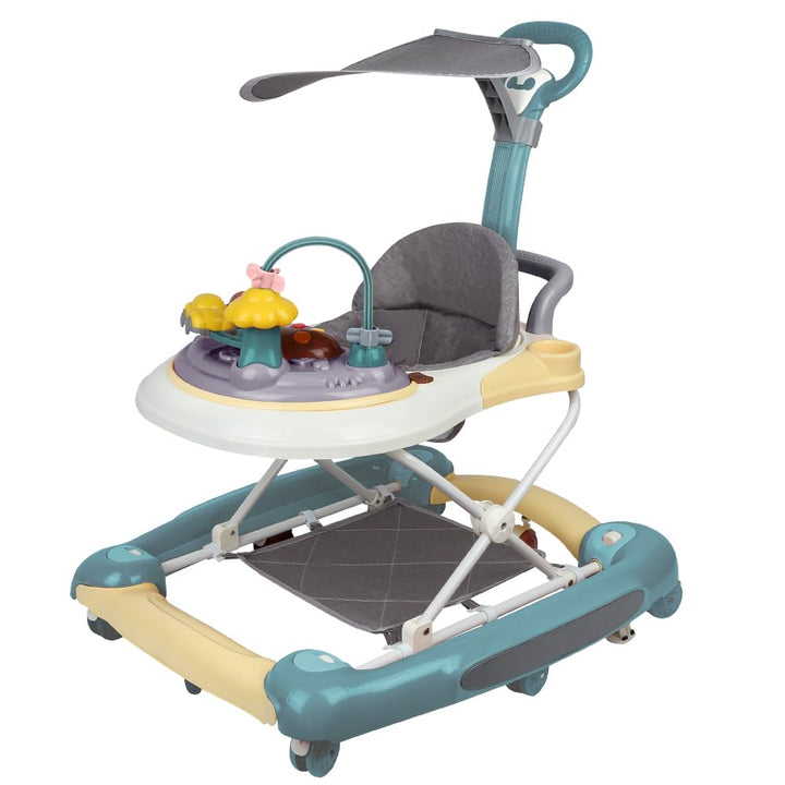 Lauflernhilfe für Babys, 4-in-1, Lauflernhilfe für Mädchen, Jungen, 6-18 Monate, Musikscheibe + hohe