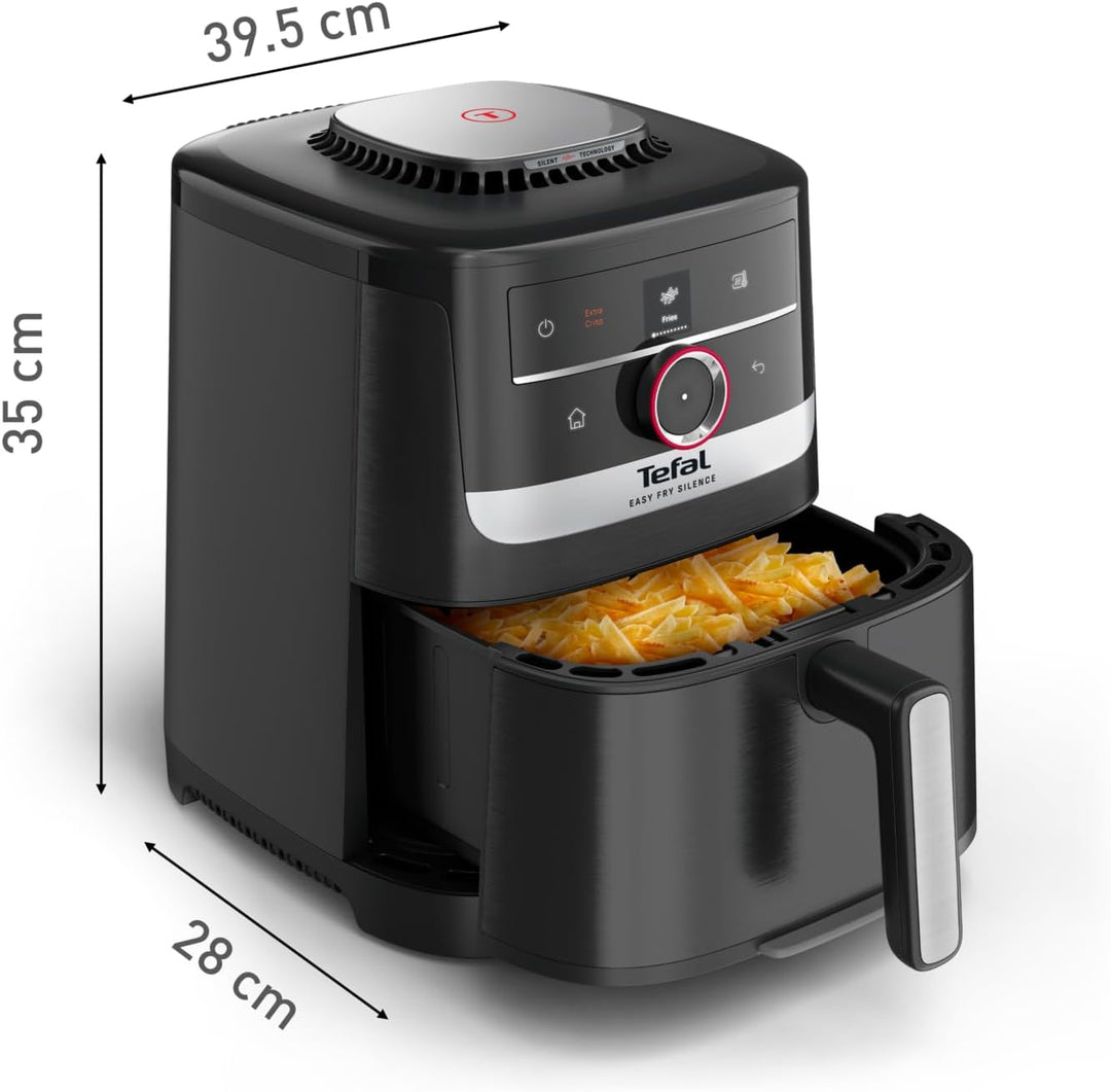 Tefal Easy Fry Smart & Silence Heissluftfritteuse, 5 Liter, extrem leise, Smart-Assist-System, von 4