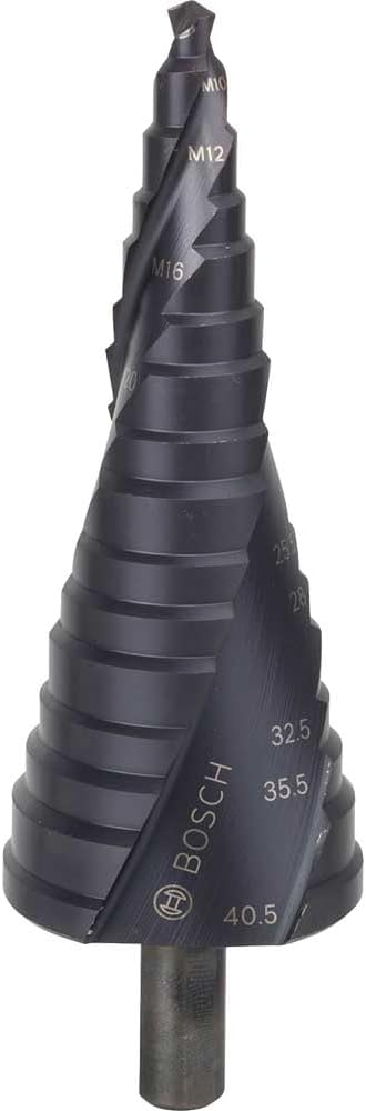 Bosch Professional Stufenbohrer HSS-AlTiN mit 3-Flächen-Schaft (M10-M40)