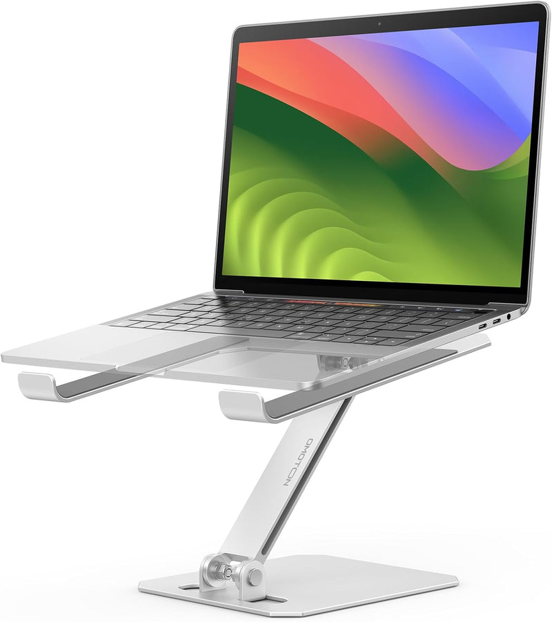 OMOTON Laptop Ständer Höhenverstellbar, Ergonomischer Aluminium Faltbarer Notebook Ständer, Laptop H