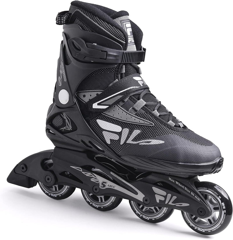 FILA Herren Legacy Comp Inline Skate 39 BLACK/GREY, 39 BLACK/GREY