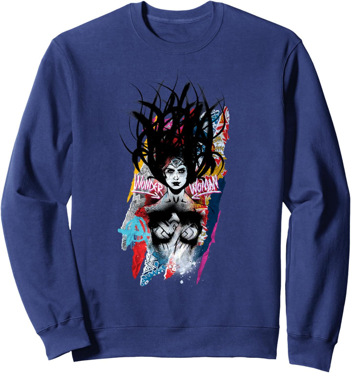 DC Batman V Superman Wonder Woman Graffiti-Haar Sweatshirt
