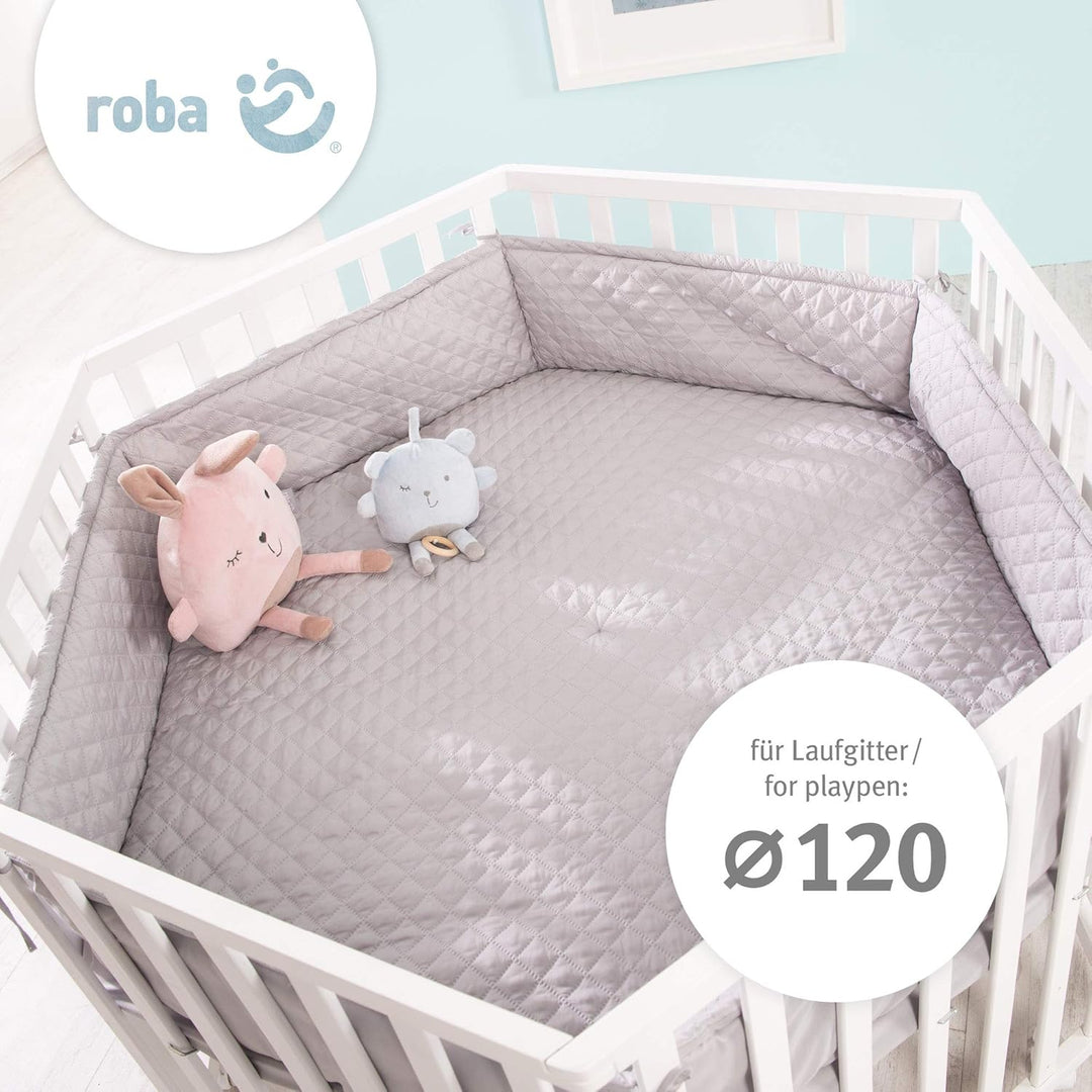 roba Laufgittermatratze 6 eckig - safe asleep - Baby Matratze für Laufgitter / Laufstall - Laufgitte