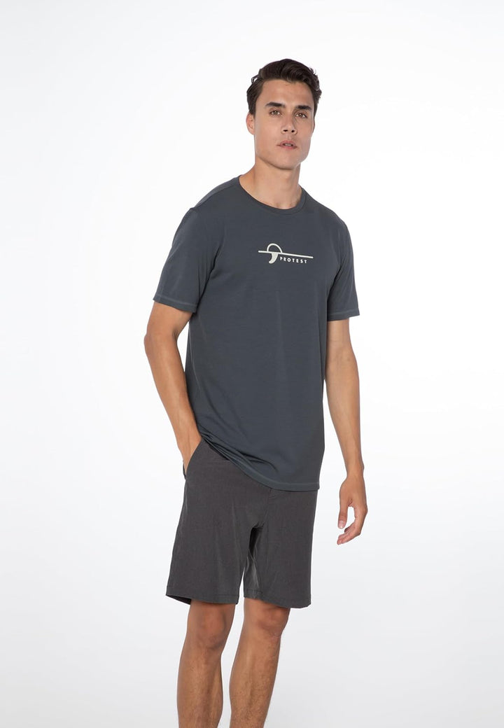 Protest Herren Rashguard Short Sleeve PRTLEGUNDI Huntergreen XL