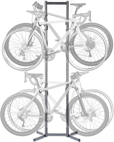 Bike Rack for Garage & Home by Delta Cycle - No Drilling Required - Fully Adjustable Gravity Storage